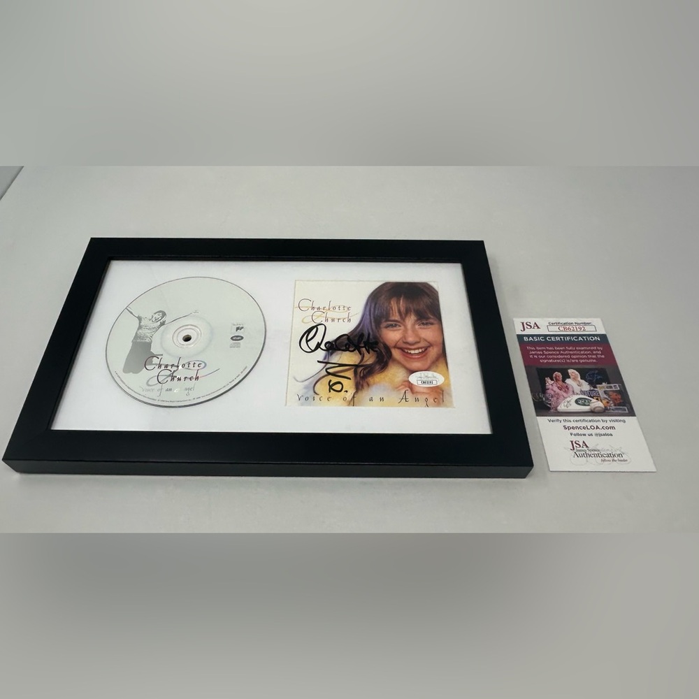 Charlotte Church signed Voice of an Angel CD‎ Cover Framed JSA COA